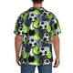 thumbnail image 3 of Fotbe Football Camisa Estampada de Manga Corta para Hombre, Casual de Verano, Estilo Playero, Sin Arrugas-Large, 3 of 5