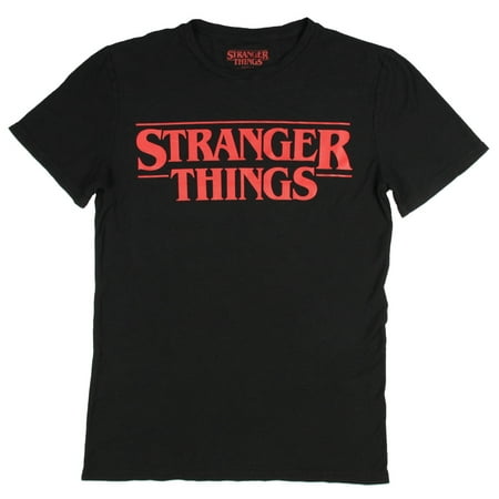 Stranger Things Official Television Series Men's Solid Logo