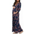 thumbnail image 3 of Wrapped Ruched Maternity Dress, 3 of 4
