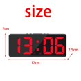 thumbnail image 3 of thinsony Numérique Électronique Réveil Snooze USB Grand Écran Gradateur Calendrier Rouge, 3 of 9