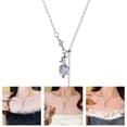 thumbnail image 2 of Gothic Choker Necklace Zircon Heart Pendant Necklaces Irregular Star Clavicle Chain for Women Jewelry, 2 of 14