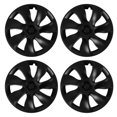 thumbnail image 2 of Wheel Hub Cap, 4PCS Matte Black 19 Inch Wheel Adapter Set Matte Black Snap on Hub Caps Full Protection for Teslas Y 2020-2023, 2 of 7
