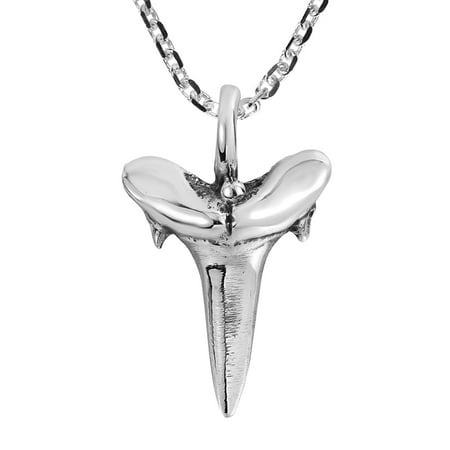 Sterling Silver Tooth - Unique Shark Tooth Sterling Silver Necklace
