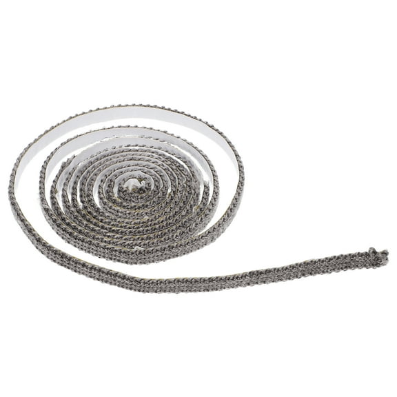 Worgeous Self-Adhesive Fiberglass Flat Gasket Tape for Fireplace and Wood Stove Door High Temp Resistant Seal for Pellet Stoves and Smokers 2M