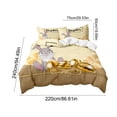 thumbnail image 3 of Qwtwty Easter Decorations Easter Festal 3 Piece Bedding Set Cartoons Rabbits And Egg Graphic Patterns 2 Pillowcases And 1 Duvet Cover Good Quality Soft Fabric Home Decor Accents, 3 of 6