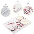 thumbnail image 4 of Pink Or Flowers Dish Drying Mat Dish Drainer Rack Mats Water Absorbent Non-Slip Easy Clean Heat Resistant for Kitchen Counter, 4 of 8