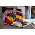 thumbnail image 1 of KSK KAISHEK Compatible MacBook Air 13 inchs Case 2022 - 2018 Released Model A1932&A2179&A2337 m1, Plastic Hard Shell Case + Black Keyboard Cover, Flower 1745, 1 of 5