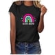 thumbnail image 1 of Camiseta de Profesor de Mujeres, 100 Días Feliz de la Escuela Imprimir Carta de Manga Corta para el Uso Casual Y de Fiesta, la Enseñanza Tee de Moda Temática, 1 of 4