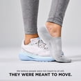 thumbnail image 6 of Feetures Elite Light Cushion Invisible Socks - Anti-Slip Sport Sock Liner with Targeted Compression - Light Gray , Small (1 Pair), 6 of 7