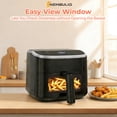 thumbnail image 3 of SHOUFTW 4QT Compact Air Fryer, 4-in-1 Crisp, Roast, Reheat & Dehydrate, Easy-Clean Dishwasher-Safe Parts, Black, 3 of 10