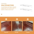 thumbnail image 2 of Omeite Acrylic Shelf Wall Mounted Bookshelf Kitchen Bathroom Wall Transparent L-Shaped Organizing Storage Rack 2pcs (30.5x15x6.5cm), 2 of 7