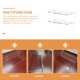 thumbnail image 4 of 2 estantes flotantes de pared, estantes de plástico para libros, estantes de pared para baño, 4 of 7