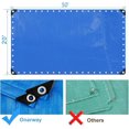 thumbnail image 2 of Heavy Duty Waterproof 12mil Thick 20x50 Tarp Cover, UV Resistant, Rip & Tear Proof with Metal Grommets, Use for Camping, Tent, Boat, RV, Car, 2 of 6