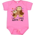 thumbnail image 3 of Inktastic My Auntie Loves Me- cute owl family Boys or Girls Baby Bodysuit, 3 of 5