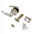 thumbnail image 1 of Cerradura con Manija Chapa Llave Botón para Puertas STYRKA color Plata Berlin Llave Botón, 1 of 7