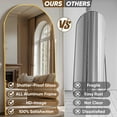thumbnail image 6 of Antok Arched Full Length Floor Mirror 78"x38.1" Full Body Mirror with Stand, for Bedroom, Living Room, Cloakroom, Gold, 6 of 8