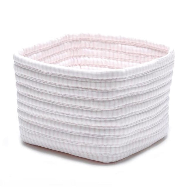 Colonial Mills TZ70A011X008B Panier de Rangement à Étagère Ticking 11 x 11 x 8 Po, Rose
