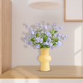 thumbnail image 5 of Lifelike Artificial Forget Me Not Bouquet, Faux Realistic Flowers For Home Wedding Decor, Centerpiece Table Arrangement Plants, White, 5 of 9