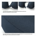thumbnail image 6 of KQJQS U-Shaped Foam Pillow - Portable Travel Neck Pillow, Comfortable Office Nap Pillow, Black, with Snap Buckle and Lanyard, 6 of 7