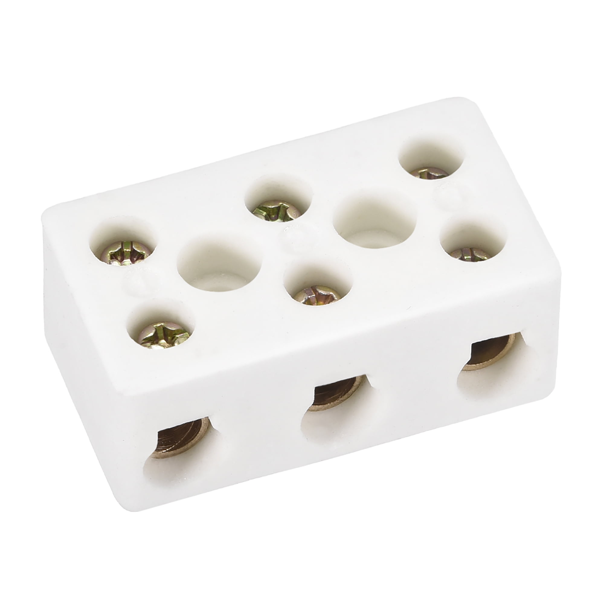 3 Way Ceramics Terminal Blocks High Temp Porcelain Connectors 47x27