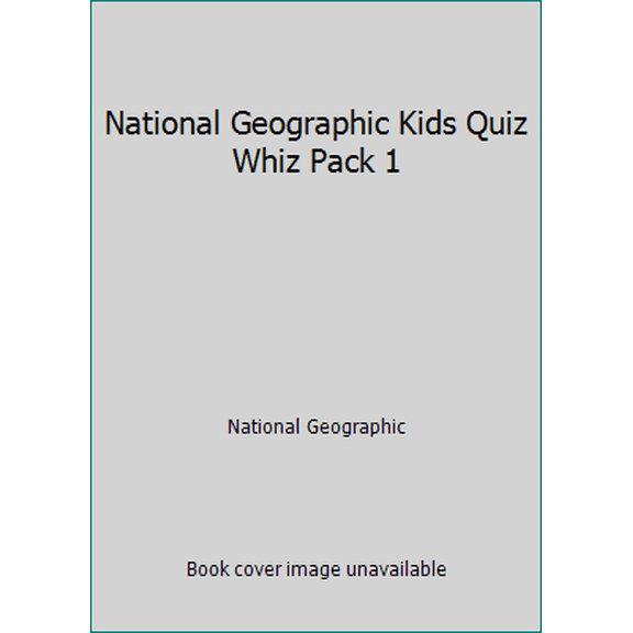 Pre-Owned National Geographic Kids Quiz Whiz Pack 1 (Paperback) 1426321570 9781426321573