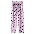 thumbnail image 4 of Aofany Pajama Pants for Women Floral Printed Elastic Waist Pajama Bottoms Casual Comfy Loose Cotton Sleepwear Plus Size Full Length Pants with Pockets, 4 of 4