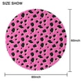 thumbnail image 2 of 60 Inch Round Lace Tablecloth Water Resistant Washable, Leopard Animal Print, 2 of 5