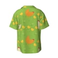 thumbnail image 2 of Wukai Funny Chicken Men's Casual Short-Sleeve Button Down Shirt - Lightweight Summer Dress Shirt for Daily Wear-, 2 of 7