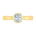 thumbnail image 3 of 1/2 Carat Bezel Set Diamond Solitaire Engagement Ring in 14K Yellow Gold (Ring Size 7.75), 3 of 6