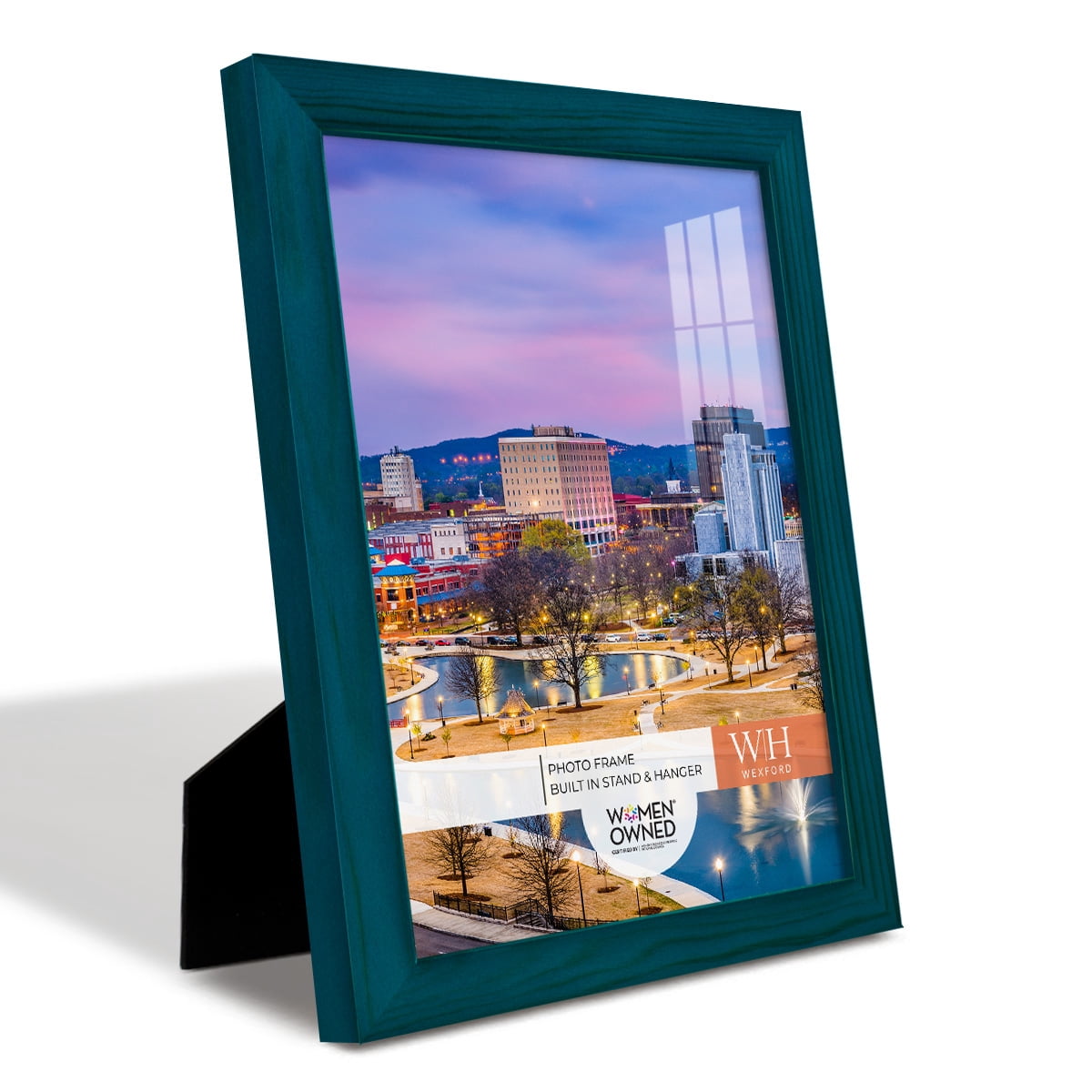 Woodgrain 8 in. x 10 in. Ocean Blue Picture Frame Set (Set of 4)