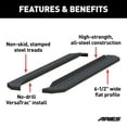 thumbnail image 2 of RidgeStep 6-1/2" x 75" Black Steel Running Boards (No Brackets) Fits select: 2015-2018 CHEVROLET SILVERADO K1500 LT, 2014 CHEVROLET SILVERADO K1500, 2 of 6