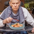 thumbnail image 6 of CNIDFGKSH Spillproof Scoop Plate, Silicone Self Scoop Bowl with Suction Base Adaptive Feeding Dinnerware Unbreakable Scooper Bowl for Elderly Disabled Sky-blueA15059, 6 of 8