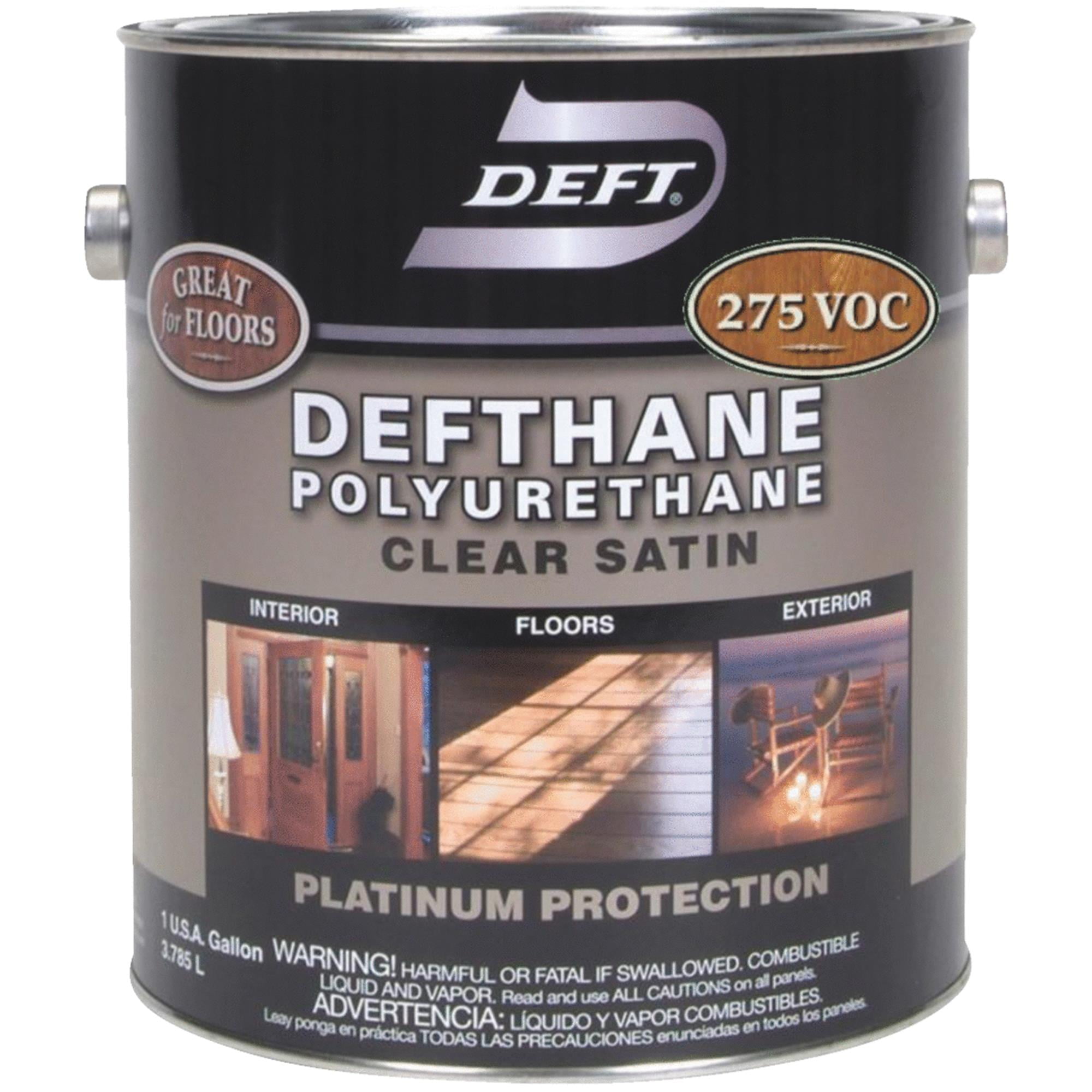 Deft 02601 1 Gallon Satin Clear Defthane Polyurethane 275 Voc