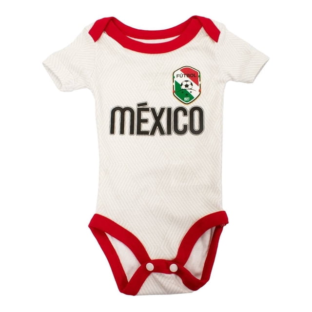 Pañalero FIFA para Niño Manga Corta Estampado México Blanco Talla 3 M
