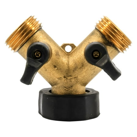 Camco Solid Brass Water "Y" Valve | Metal | Multicolor (20123)