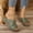 Green, variant on PiGOGI Women's Wedge Heel Sandals Hollow Out Stitching Non-Slip Comfortable Slide Slippers Summer Purple 9.5
