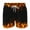 Orange, variant on Men's Hiking Cargo Shorts Men's Flame Printing Special Print Beach Casual Trouser Shorts Pant Purple 32(XL)