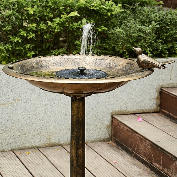 Mini Fontaine D'Eau Solaire Piscine Jardin Extérieur Bain D