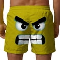 thumbnail image 4 of Pantalones Cortos de Cintura Elástica Divertidos Impresos Casuales de Baño con Bolsillos de Verano Seco Rápido, Pantalones Cortos Casuales de los Hombres, 4 of 5
