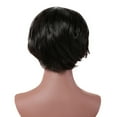 thumbnail image 5 of Short Curly Wig Synthetic Hairpiece For Women African Bob Style 30cm Black, 5 of 6