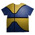 thumbnail image 2 of Championship Basketball Royal Blue and Yellow All Over Toddler T Shirt, 2 of 2