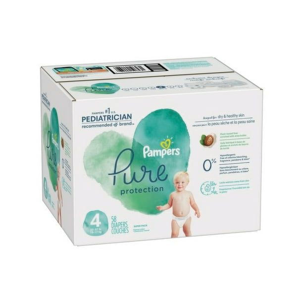 Couches Pampers Swaddlers, SUPER ÉCONOMIQUE Taille 1-8, 58-160CT