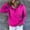 Hot Pink, variant on Deals of The Day Clearance Abomasnow Women's Hooded Button Collar Drawstring Hoodies Pullover Sweatshirts Casual Fall Loose Long Sleeve Tops Shirts