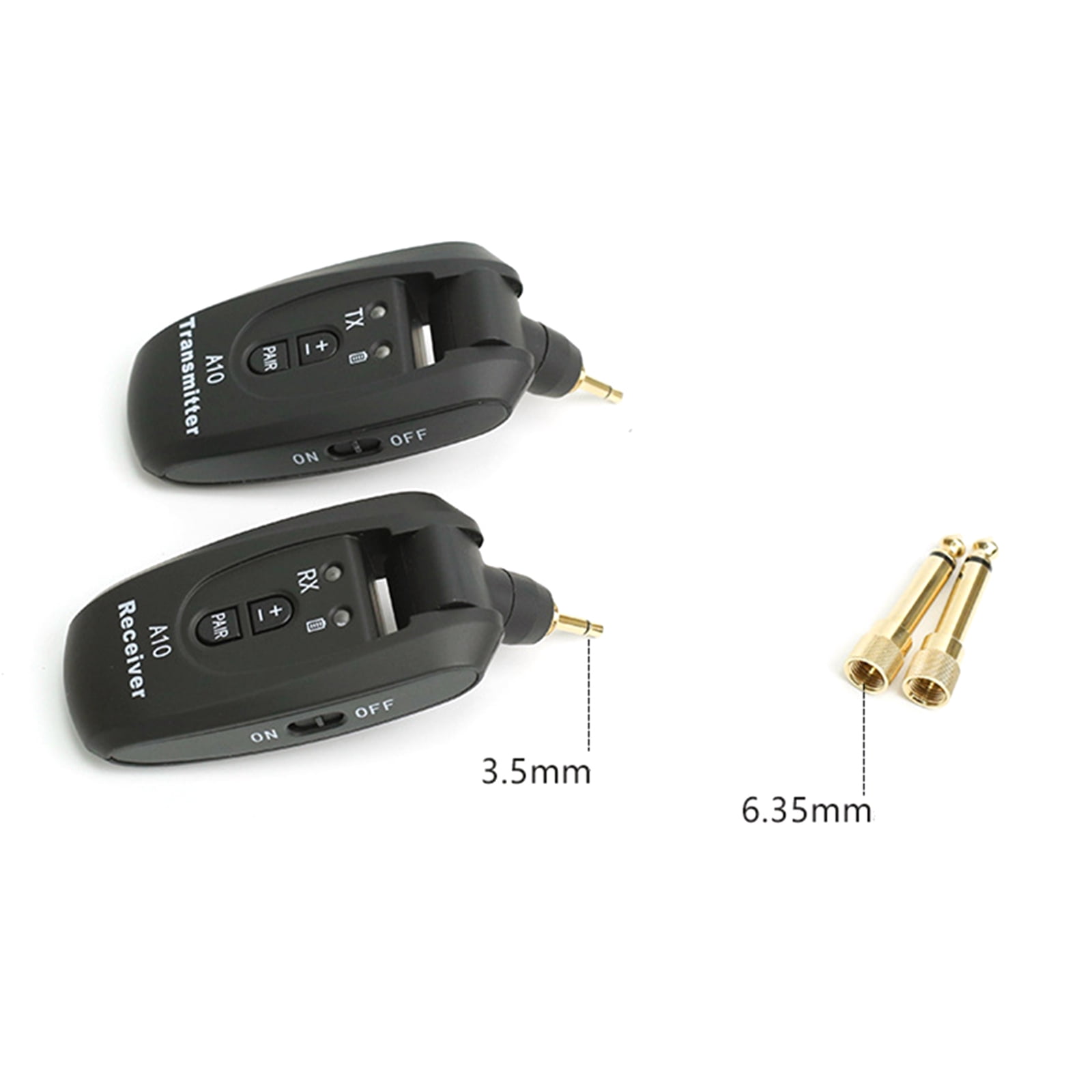 GUYUTING Wireless Guitar Transmitter Receiver 280° Rotating Plug Type-C Charge for Electric Guitar Bass Performance Part