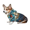 thumbnail image 7 of Honeii Whimsical Sailboat Ocean Art Print Small Dog Hoodies Pet Hooded Sweatshirts Fall Winter Puppy Cat Sweaters Warm Clothes for Small Dogs Outfits Costume-X-Large, 7 of 7