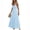 28# Blue, variant on Summer Dresses for Women Maxi Spaghetti Strap Back Smocked A Line V Neck Casual Long Dress Beach Vacation Clothes Light Brown S