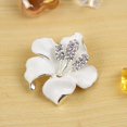 thumbnail image 3 of Broche para mujer, diseño de flores, con cristal creado, 3 of 5