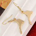 thumbnail image 3 of ORUYROP Smooth Eritrean Map Necklace Pendants Gold Color Jewelry Ethiopian Eritreans, 3 of 4