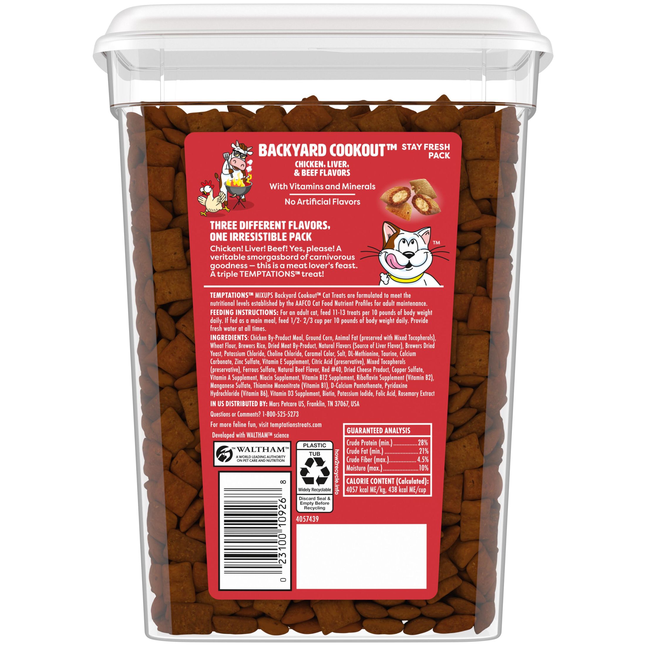 Temptations Mixups Backyard Cookout Cat Treats Tub photo 2