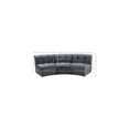 thumbnail image 3 of Meridian Furniture Limitless Gray Velvet Modular Sofa, 3 of 13